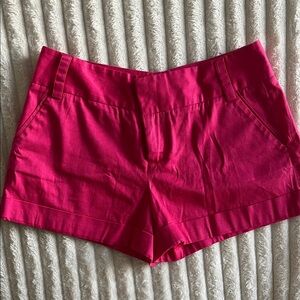 Alice + Olivia High Waist Fuchsia Shorts
